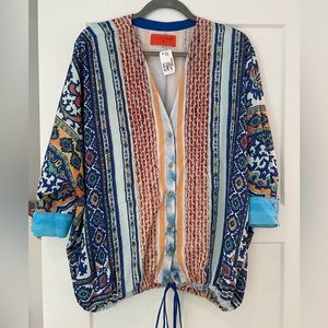 Clover Canyon Mediterranean drawstring blouse